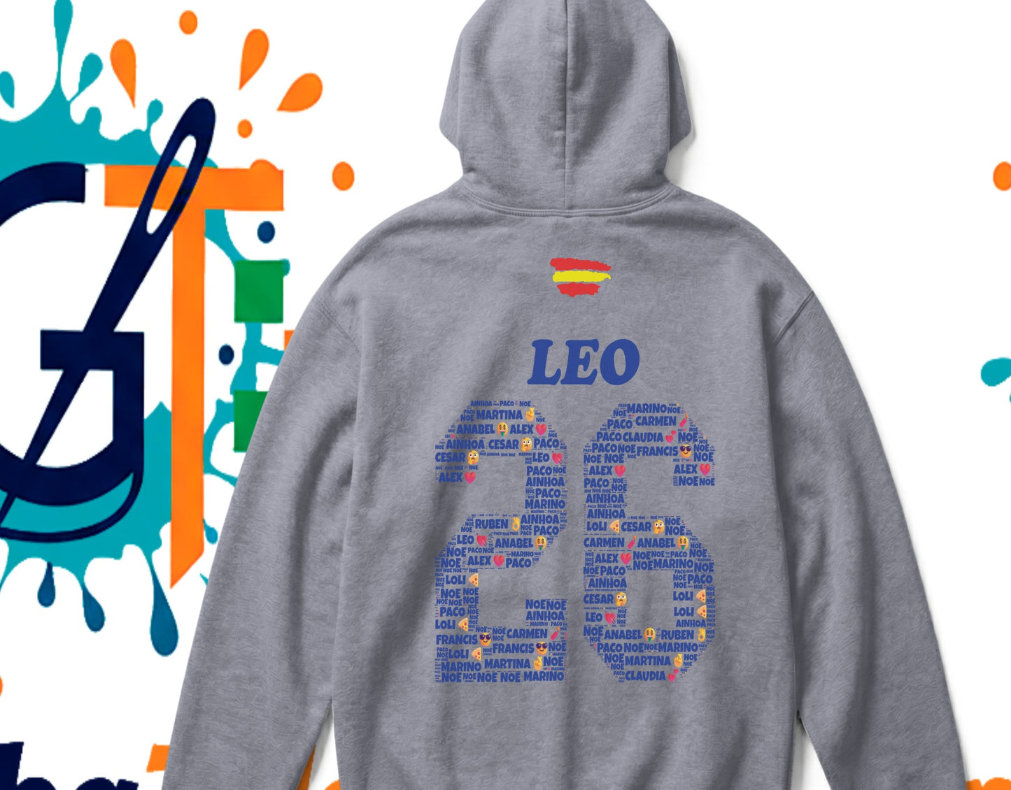 SUDADERA CON CAPUCHA GRADUACIONES