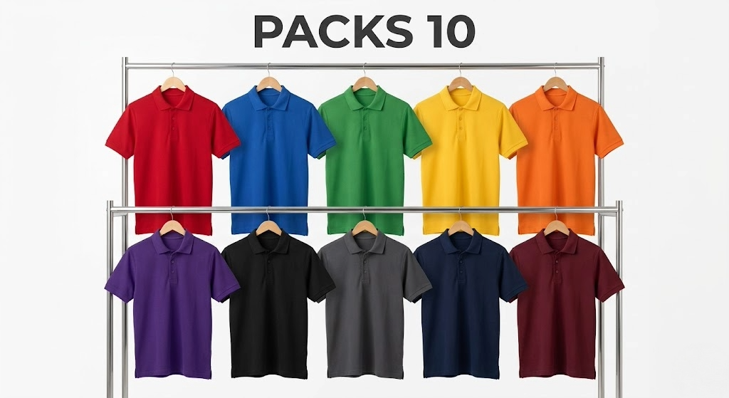 PACKS DE POLOS DE MANGA CORTA