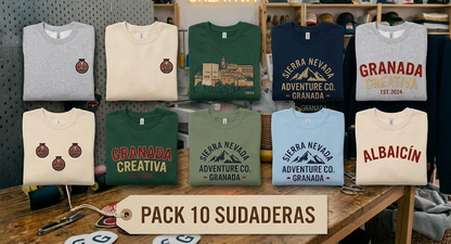 PACKS 10 SUDADERAS SIN CAPUCHA